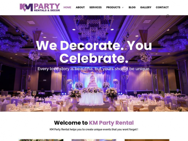 kmpartyrental.com